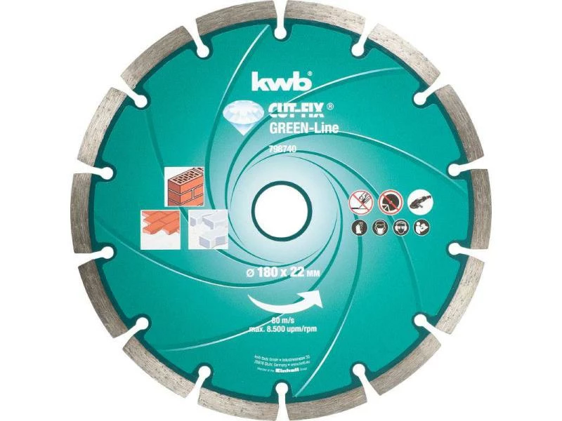 Kwb Trennscheibe Green-Line Diamant 180mm 1 Kwb Trennscheibe Green-Line Diamant 180mm
