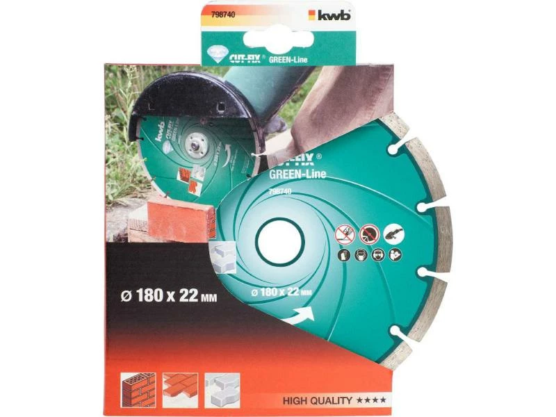Kwb Trennscheibe Green-Line Diamant 180mm 2 Kwb Trennscheibe Green-Line Diamant 180mm – Bild 2