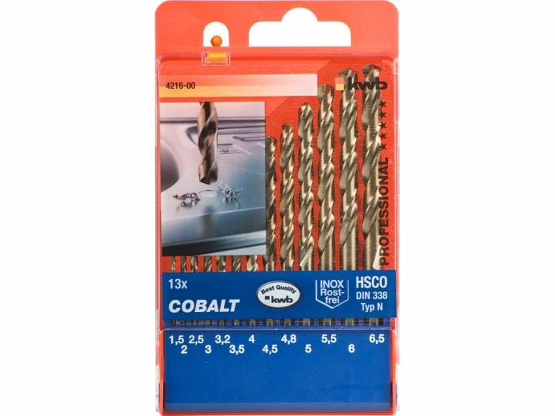 Kwb Bohrer-Set COBALT HSS CO 13-teilig 2 Kwb Bohrer-Set COBALT HSS CO 13-teilig – Bild 2