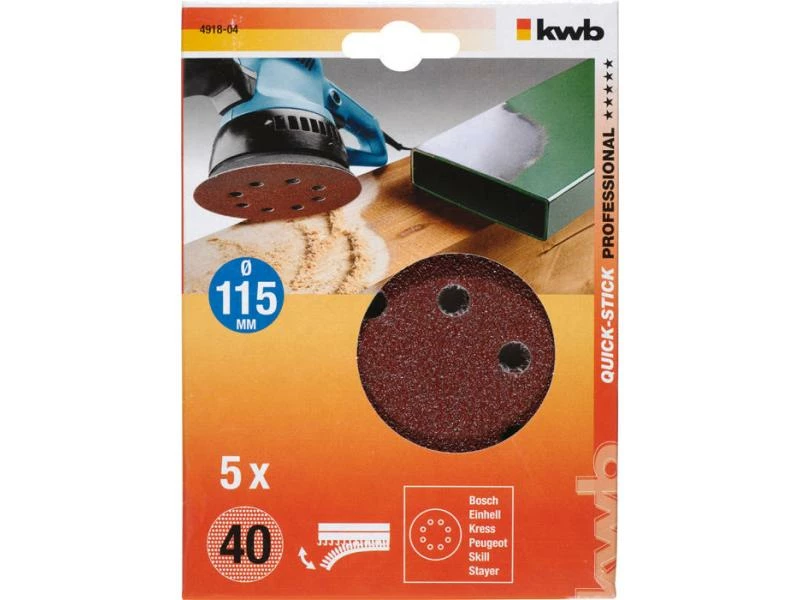 Kwb Schleifscheibe 115mm K40 2 Kwb Schleifscheibe 115mm K40 – Bild 2