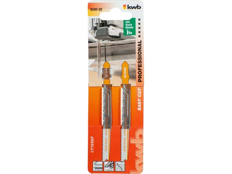 Kwb Stichsägeblätter-Set Easy Cut S20 Metall 2 Kwb Stichsägeblätter-Set Easy Cut S20 Metall – Bild 2
