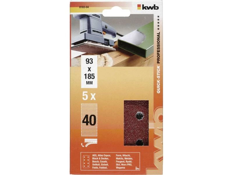 Kwb Klstr. Korund 93X180 K40 gelocht 2 Kwb Klstr. Korund 93X180 K40 gelocht – Bild 2