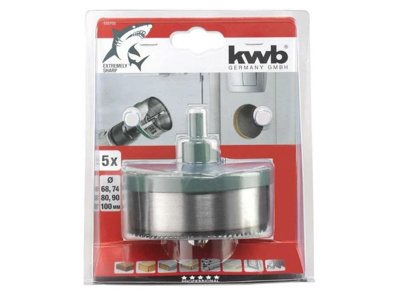 Kwb Lochsäge 68100 Tiefe 32 / 5 Kränze 2 Kwb Lochsäge 68100 Tiefe 32 / 5 Kränze – Bild 2