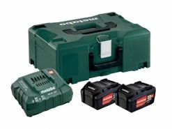 Metabo Akku und Ladegerät Basic Set 2 x 4,0 Ah