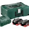 Metabo Akku und Ladegerät Basic Set 2 x LiHD 8,0 Ah