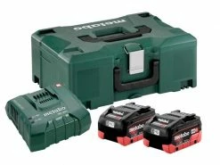 Metabo Akku und Ladegerät Basic Set 2 x LiHD 8,0 Ah