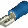 Knipex Flacksteckhülsen 4.8 x 0,8 mm Blau, 100 Stück