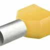 Knipex Aderendhülsen Twin 26 x 14 mm Gelb, 50 Stück