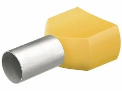 Knipex Aderendhülsen Twin 26 x 14 mm Gelb, 50 Stück
