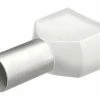 Knipex Aderendhülsen Twin 15 x 8 mm Weiss, 200 Stück