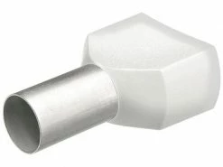 Knipex Aderendhülsen Twin 15 x 8 mm Weiss, 200 Stück