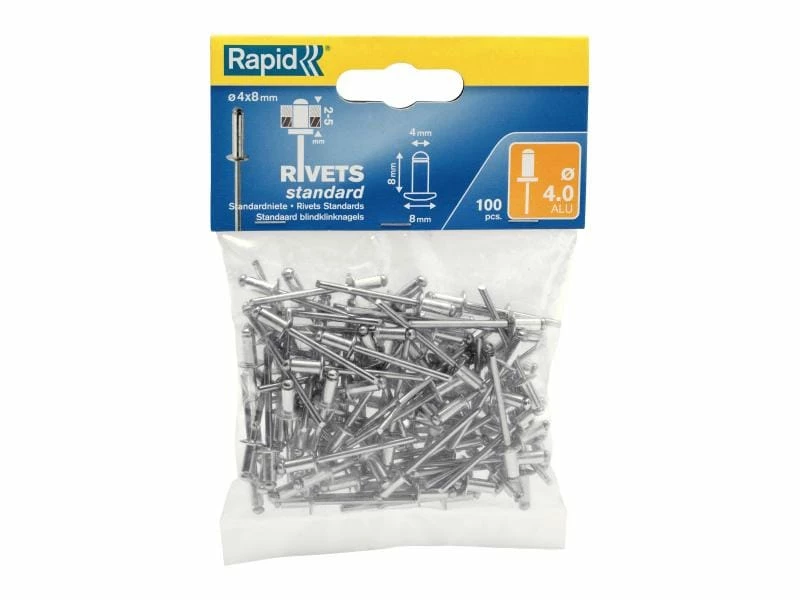 Rapid Blindnieten Standard Ø 4,0 x 8 mm 1 Rapid Blindnieten Standard Ø 4,0 x 8 mm