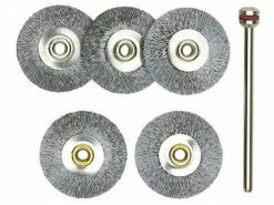 Proxxon Polierbürste 22 mm Edelstahl, radformörmig, 5 Teile