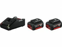 Bosch Professional Akku und Ladegerät Starter-Set 2x GBA 18V 4 Ah + GAL 18V-40