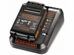 BLACK+DECKER Akku und Ladegerät Starter-Kit, 18V 2A Ladegerät + 2,0 Ah