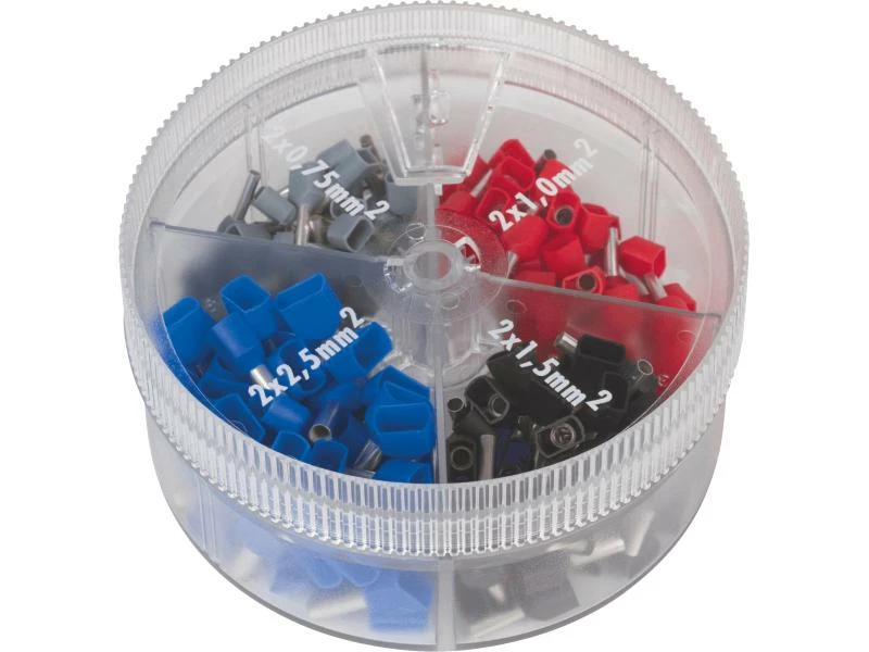 Knipex Aderendhülsen 2x 0.75 - 2x 2,5 mm², 200 Stück 1 Knipex Aderendhülsen 2x 0.75 - 2x 2,5 mm², 200 Stück