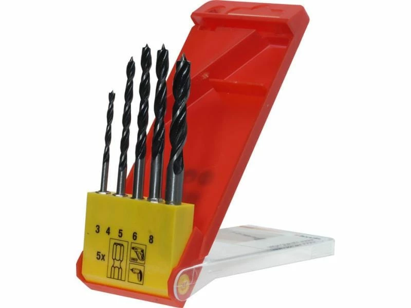 Kwb Holzbohrer-Set 1/4" 3-8 mm 5-teilig 1 Kwb Holzbohrer-Set 1/4" 3-8 mm 5-teilig